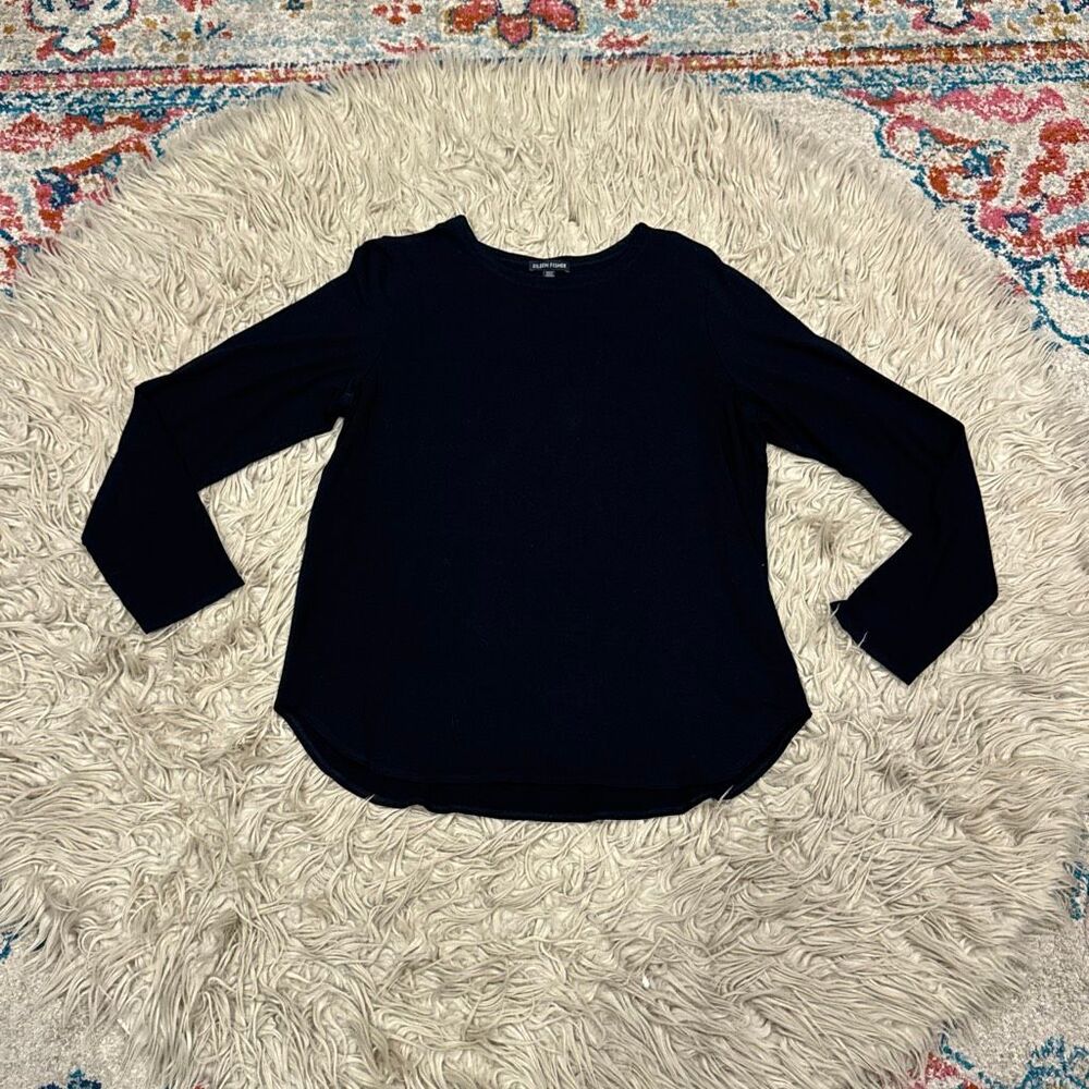 Eileen Fisher soft black shirt size Medium